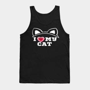 I Love My Cat/I Heart My Cat Tank Top